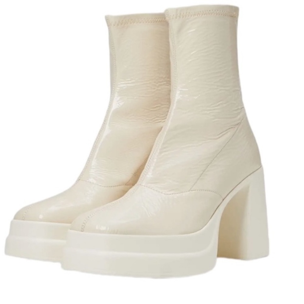 NWOT free people platform booties, never worn didn’t fit me
